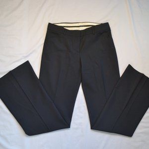 Theory Black Wool Wide Leg Dress Pants